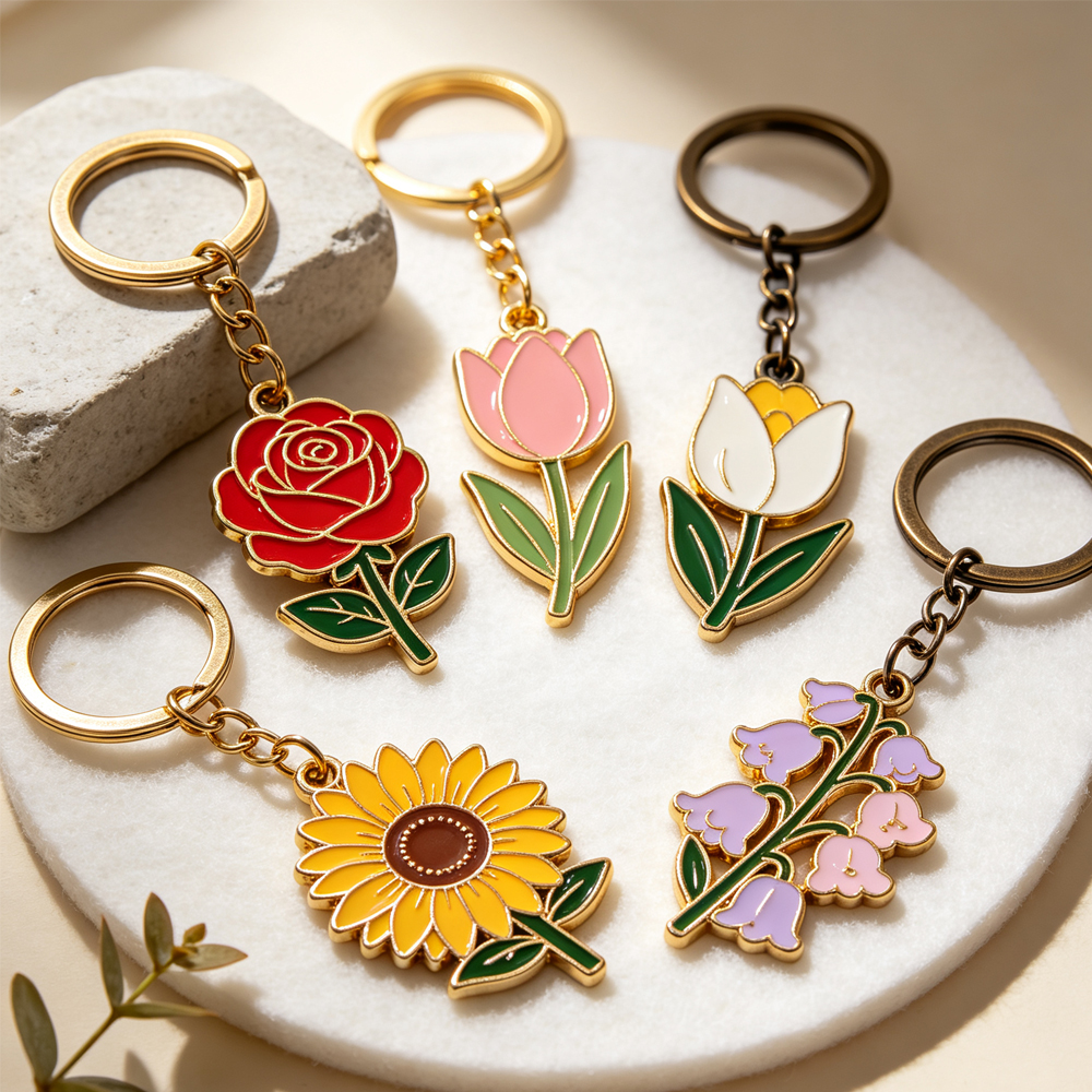 Low Moq Design Your Own logo Custom Metal Cute Keychains in Bulk Anime+keychains Cute Keychains for Purses