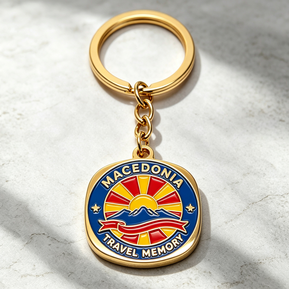 Wholesale Design logo Size Metal Souvenir Keychain Custom-keychain-manufacturer Keychains for Clothing