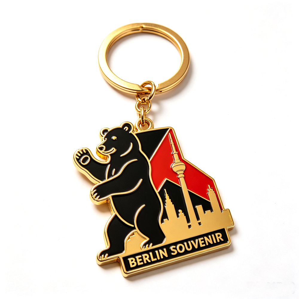 Wholesale Design logo Size Metal Souvenir Keychain Custom-keychain-manufacturer Keychains for Clothing