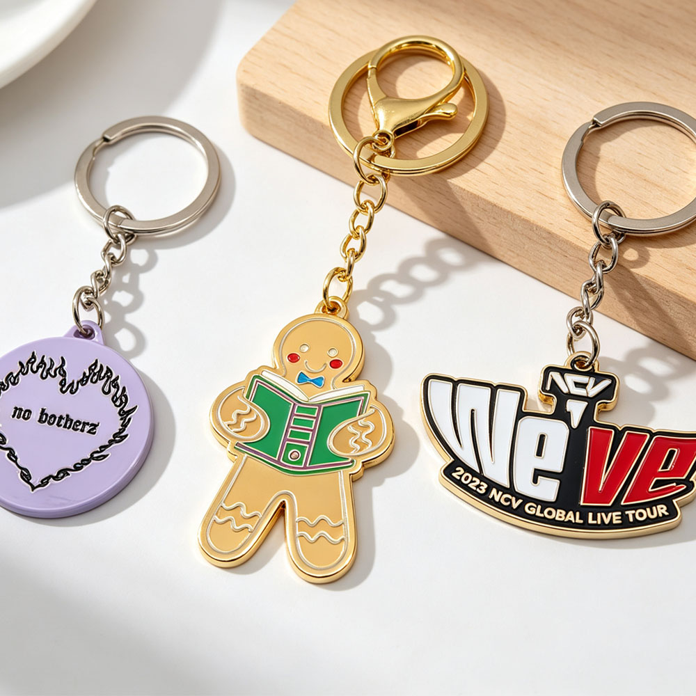 Wholesale Manufacturer Custom logo Souvenir 3d-keychain Keychain Metal Key Rings for Making Keychains