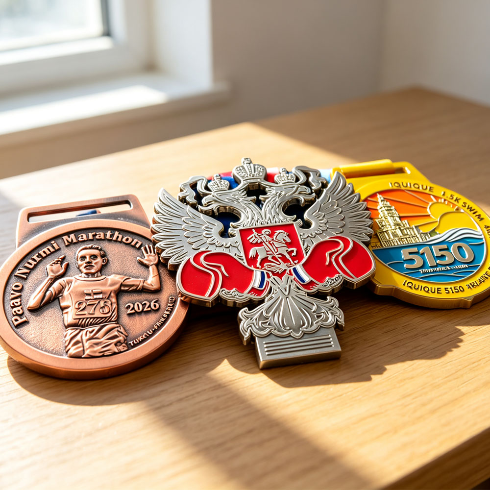 Wholesale Medals Made in China Manufacturer Custom logo Metal Sport Souvenir Golden Medal