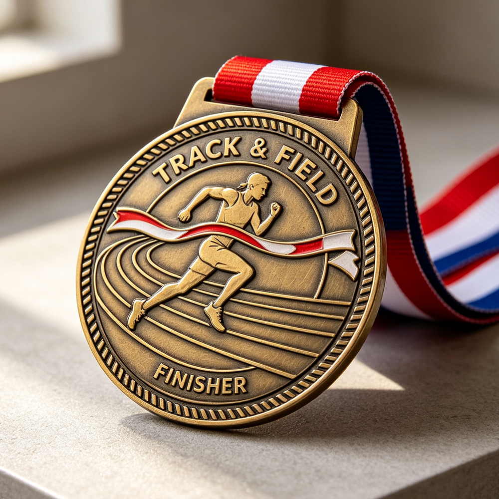 Low Moq Custom Your Own logo Metal Sport Trophies and Medals Dance Custom Dance Medals for Souvenir