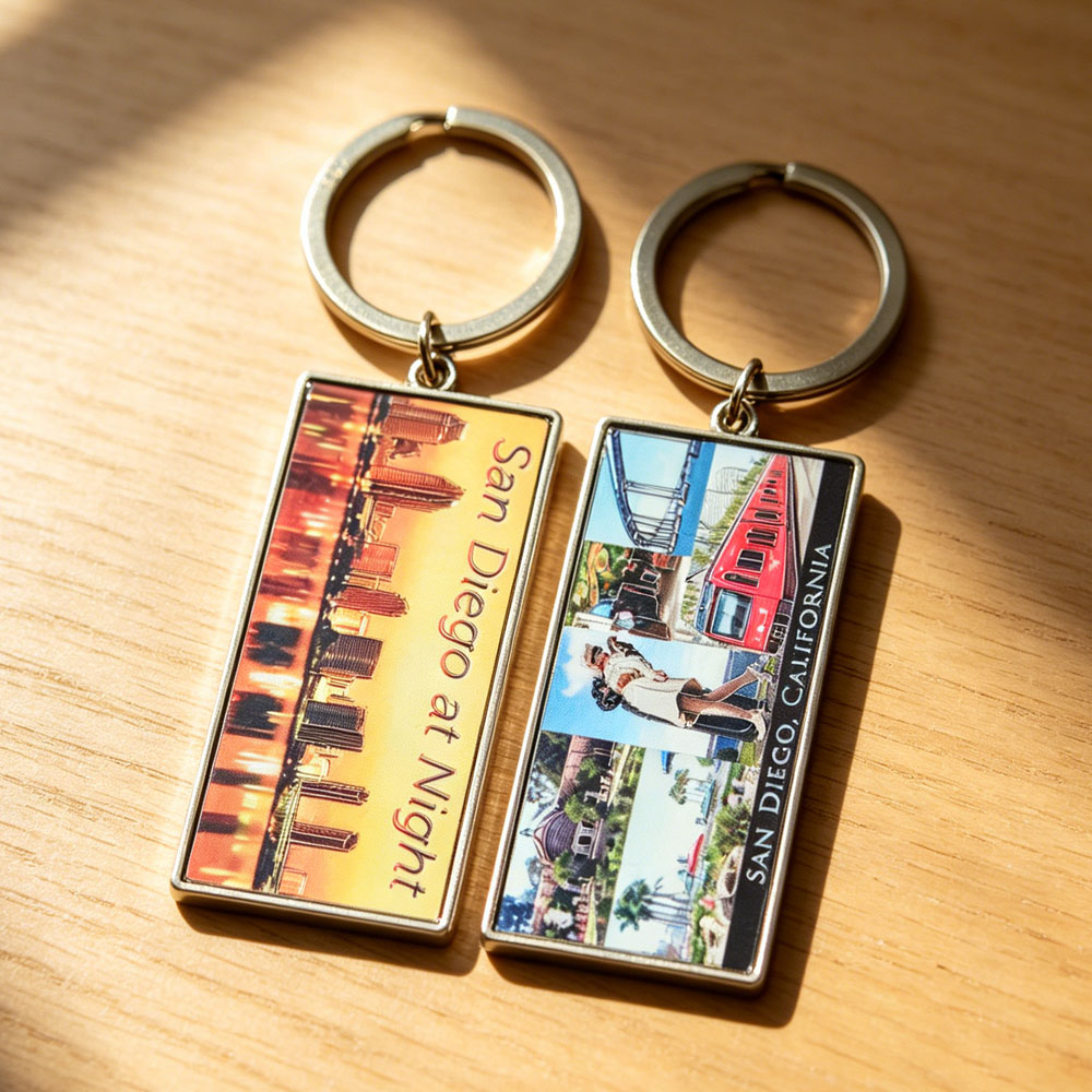 Hot Sale Zinc Alloy Carabiner Keychain with Embossed Design Multi Chain Enamel Metal Fashion Key Holder for Souvenir Use