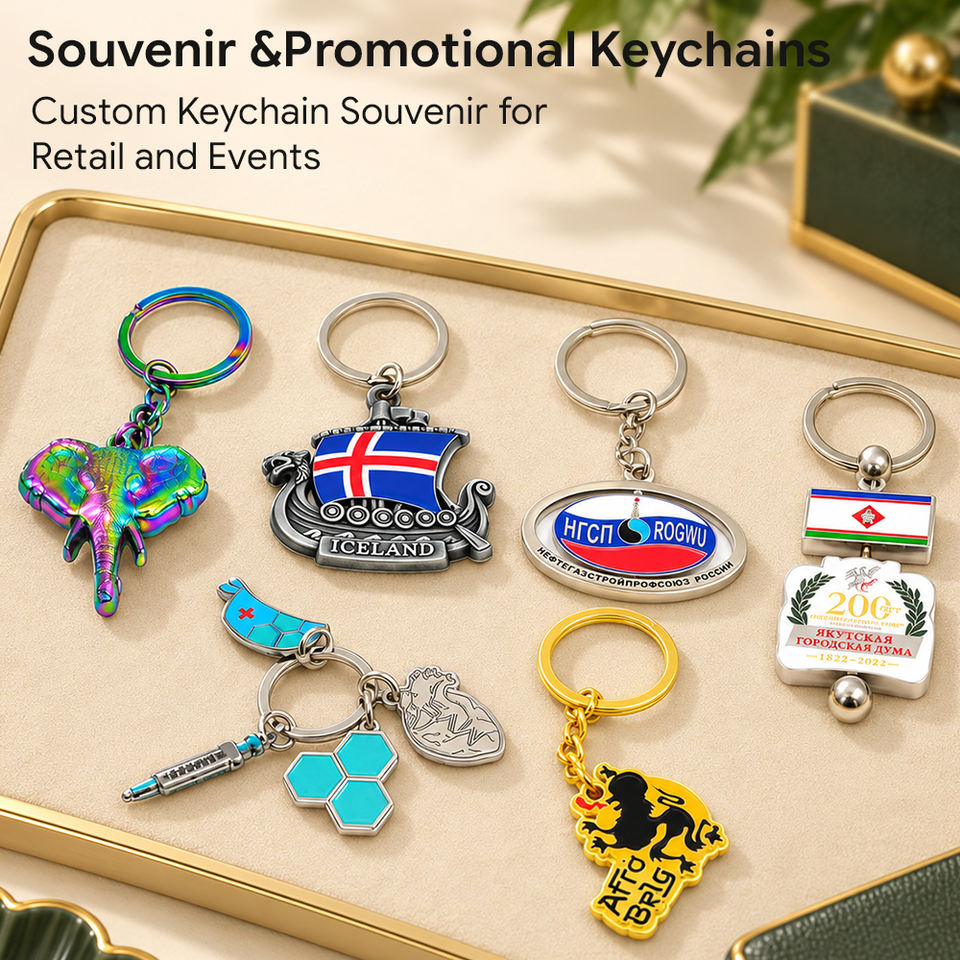 Wholesale Custom 2D 3D Soft Enamel Zinc Alloy Metal Keychain