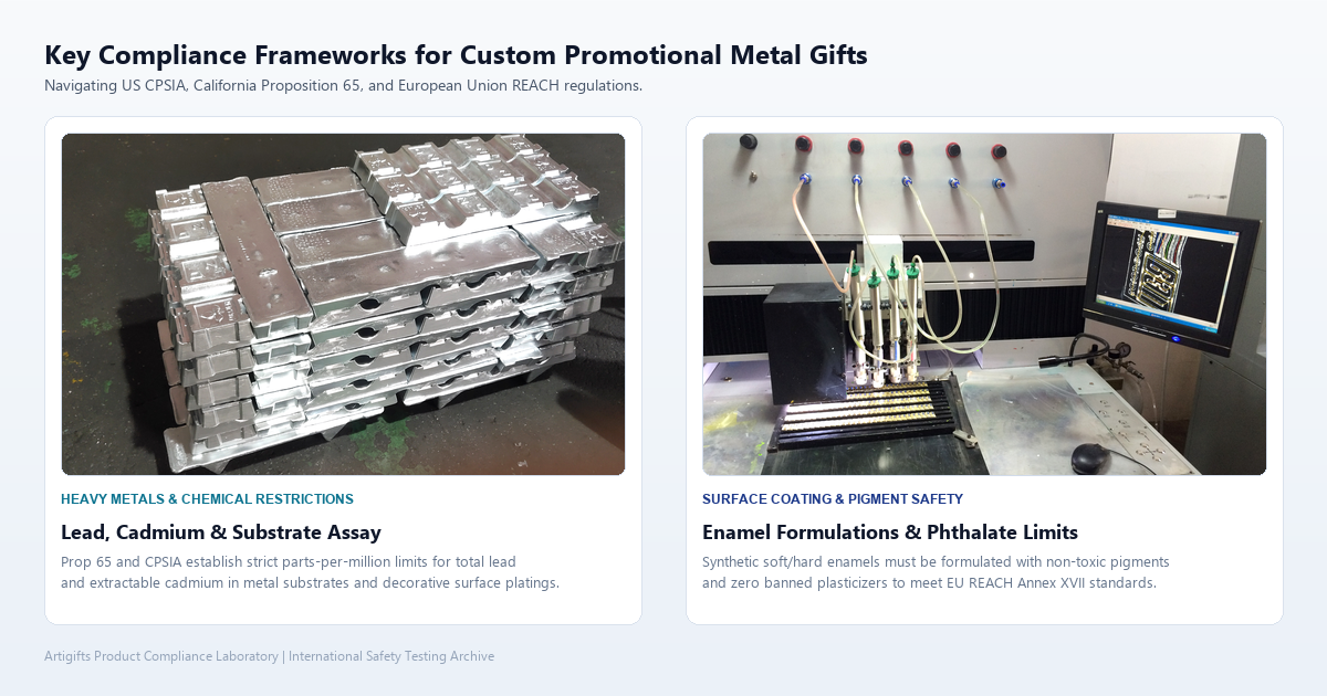 Key Compliance Frameworks for Custom Promotional Metal Gifts