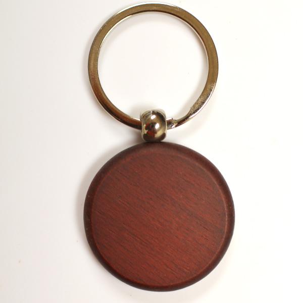 Custom Eco-Friendly Wooden Keychain Laser Cut Engraved Logo Keyring
