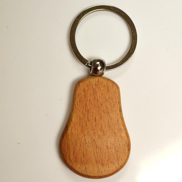 Custom Eco-Friendly Wooden Keychain Laser Cut Engraved Logo Keyring