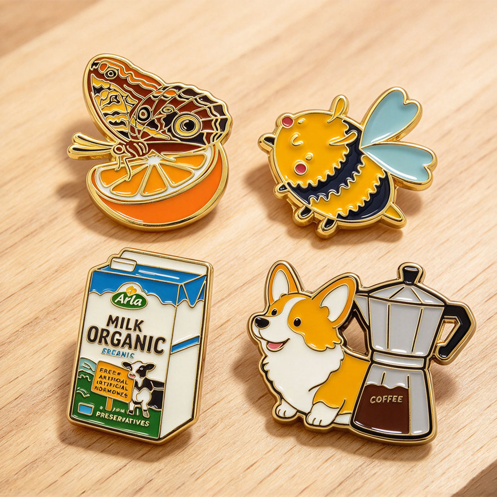 Factory Custom 2d 3d logo Metal Hard Soft Enamel Lapel Pin 75mm Order-custom-pins