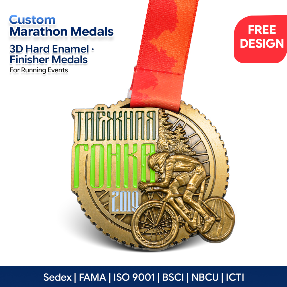 Personalized Medal Custom Logo Event Sports Award 20-Year Metal Crafts Factory Run Bike Run Medal