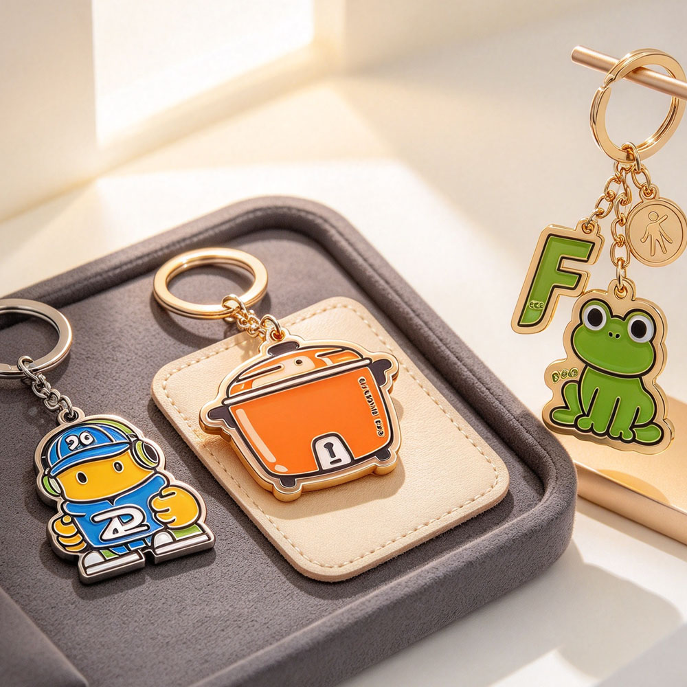 Oem Odm Custom 2d 3d logo Metal Cute Key Chains Wholesale Hot Selling New 2025 Colourful Keychains