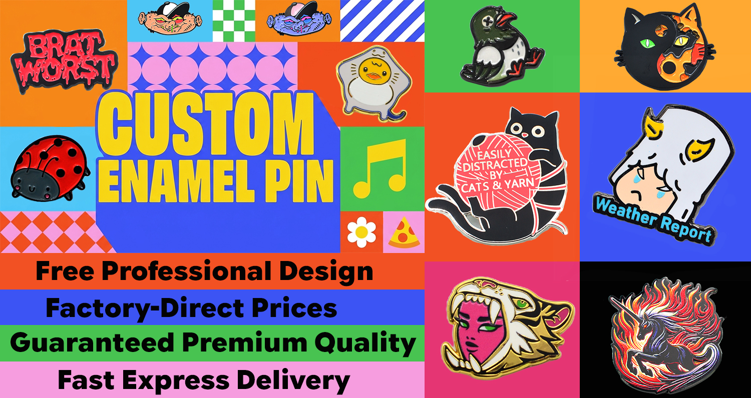 OEM Wholesale Gold Plated Custom Enamel Pin Badges detail image 3