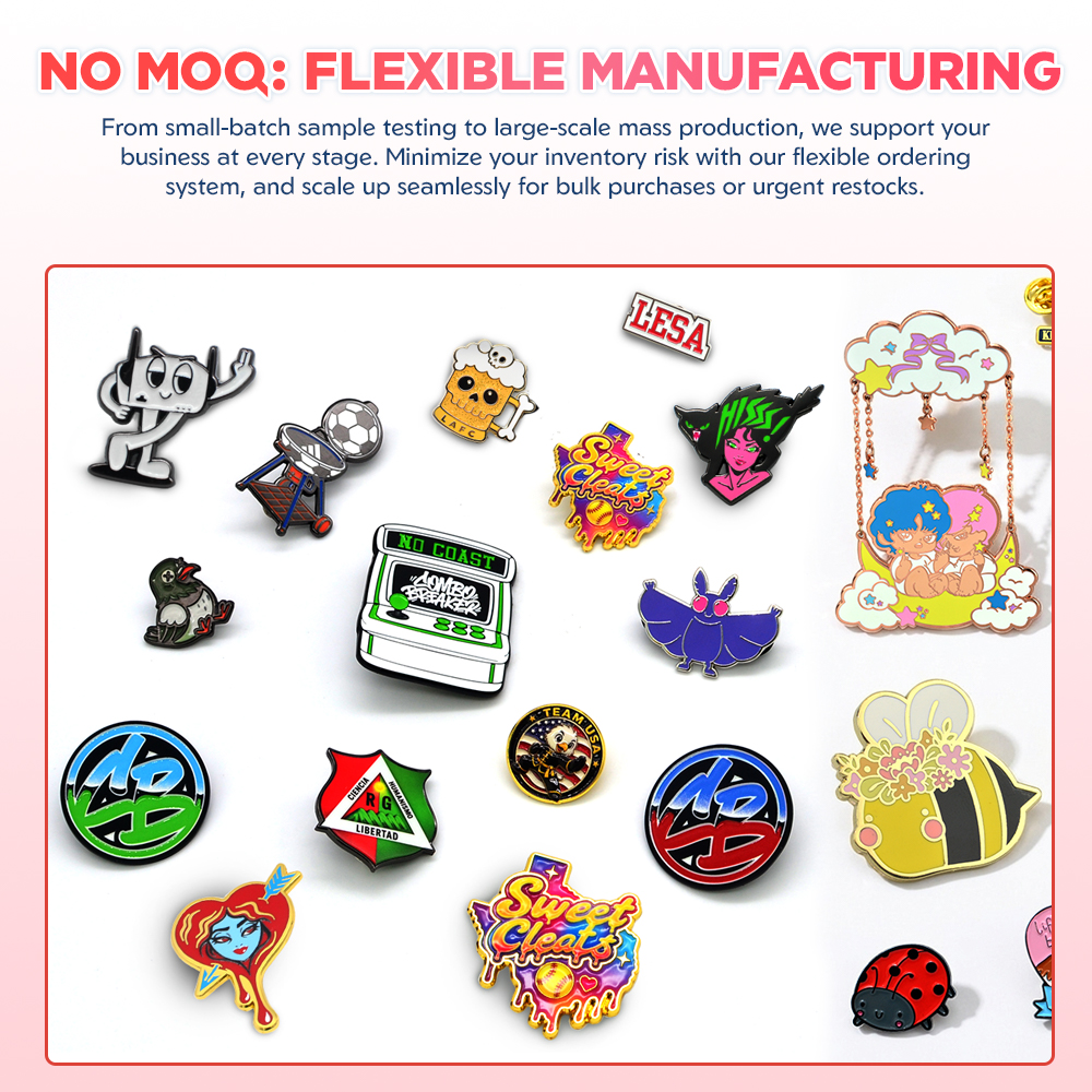 OEM Wholesale Gold Plated Custom Enamel Pin Badges detail image 16