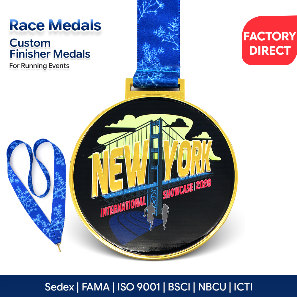 Wholesale Manufacturer Custom logo Sport Souvenir Race Usa Commemorative Medal