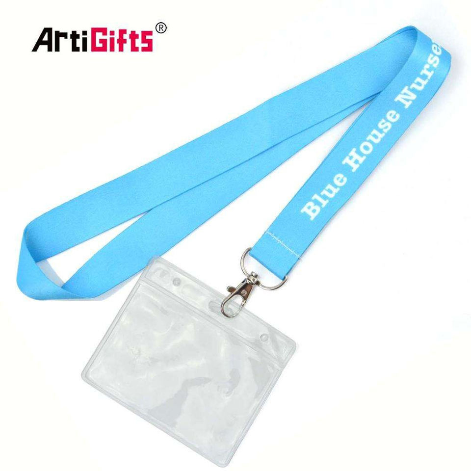 Wholesale Cheap Custom Polyester Printing Lanyard with ID Card Badge Holder