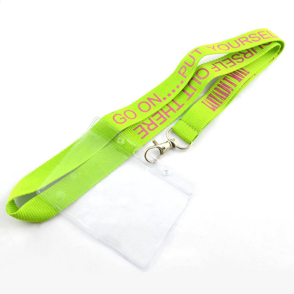 Wholesale Cheap Custom Polyester Printing Lanyard with ID Card Badge Holder
