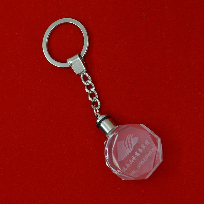 Factory direct sell crystal key chain with custom logo