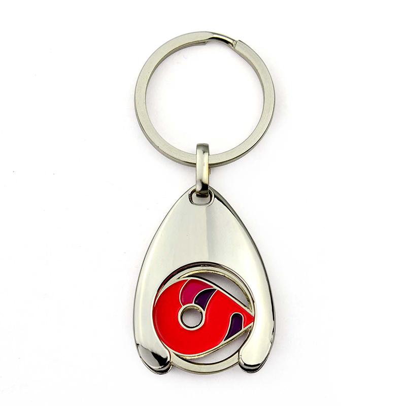 Trolley Coin Keyring Plastic Coin Holder Key Ring Key Chain