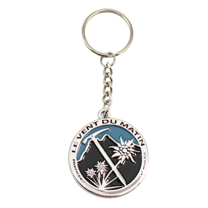 Military Keychain Custom Logo Metal Enamel Key Chain Ring