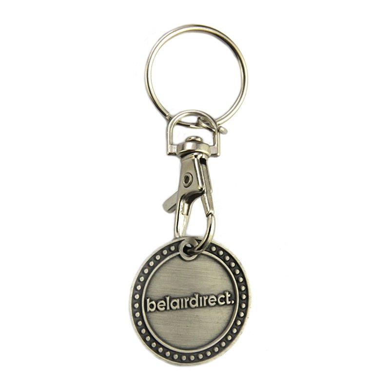 Sale Two Sided Custom Keychain Metal Coin Holder Key Chains