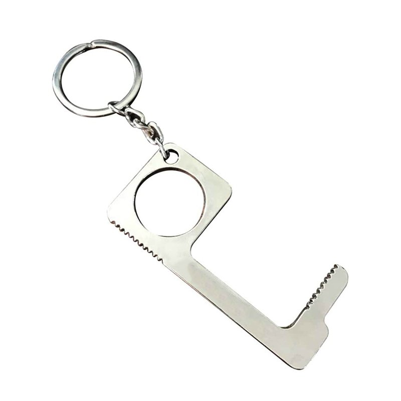 Silver Key Ring Custom Logo Keychain Metal Plated Key Chains