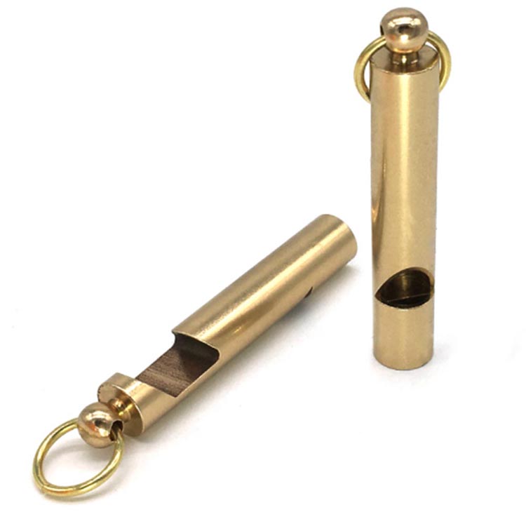 Safety Whistle Keychain Aluminum Whistle Opener Keychain